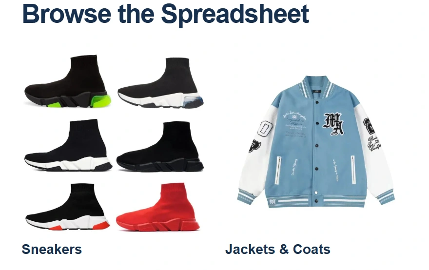 EastMallBuy Spreadsheet category browsing page